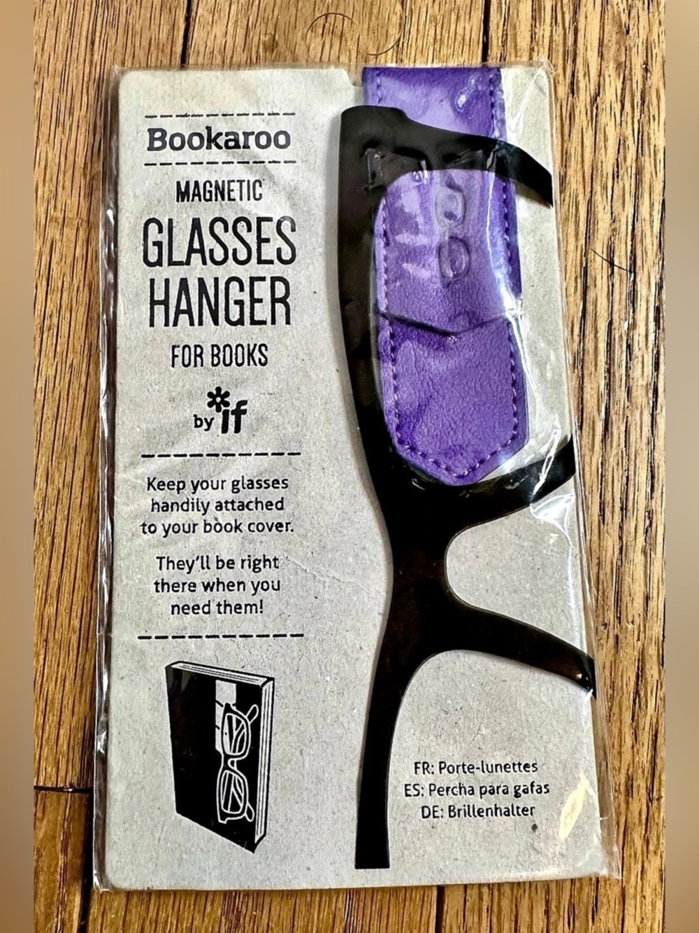 If Bookaroo Magnetic Glasses Hanger Magnetic Glasses Hanger Purple NWT
